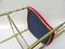 Brass and Red Velvet Chiavari Chair, Italy, 1960s, Image 26
