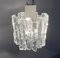 Mid-Century Ice Glass Ceiling Lamp from Kalmar 9