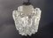 Mid-Century Ice Glass Ceiling Lamp from Kalmar 24