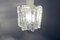 Mid-Century Ice Glass Ceiling Lamp from Kalmar 31