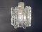 Mid-Century Ice Glass Ceiling Lamp from Kalmar 12