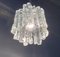 Mid-Century Ice Glass Ceiling Lamp from Kalmar 2