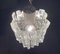 Mid-Century Ice Glass Ceiling Lamp from Kalmar 3