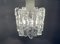 Mid-Century Ice Glass Ceiling Lamp from Kalmar 14