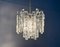 Mid-Century Ice Glass Chandelier from Kalmar, Image 4