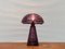 Postmoderne Mushroom Glas Tischlampe, Italien 57