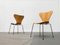 Vintage Danish Model 3107 Chairs by Arne Jacobsen for Fritz Hansen, Set of 2 2
