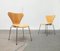 Dänische Vintage Modell 3107 Stühle von Arne Jacobsen für Fritz Hansen, 2er Set 1