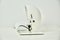 Weiße Vintage Bugia Tischlampen von Giuseppe Cormio für Guzzini, 1970er, 2er Set 4