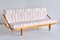 Swedish Oak and Pierre Frey Fabric Sofa / Daybed by Poul M. Volther for Gemla Möbler Sweden, 1955, Image 1