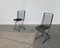 German Postmodern Black Kreuzschwinger Chairs by Till Behrens for Schlubach, 1980s, Set of 2 14