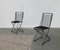 Chaises Kreuzschwinger Postmodernes Noires par Till Behrens pour Schlubach, Allemagne, 1980s, Set de 2 5