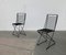 German Postmodern Black Kreuzschwinger Chairs by Till Behrens for Schlubach, 1980s, Set of 2 5