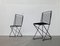 Chaises Kreuzschwinger Postmodernes Noires par Till Behrens pour Schlubach, Allemagne, 1980s, Set de 2 4