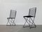 German Postmodern Black Kreuzschwinger Chairs by Till Behrens for Schlubach, 1980s, Set of 2 4