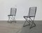 German Postmodern Black Kreuzschwinger Chairs by Till Behrens for Schlubach, 1980s, Set of 2 20