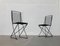 German Postmodern Black Kreuzschwinger Chairs by Till Behrens for Schlubach, 1980s, Set of 2 28