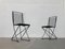 German Postmodern Black Kreuzschwinger Chairs by Till Behrens for Schlubach, 1980s, Set of 2, Image 28