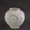 Vintage French Art Deco Etched Glass Geometric Rose Motif Vase, 1930s, Image 2