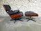 Rosewood Lounge Chair and Ottoman by Ray & Charles Eames for Herman Miller, 1970s, Set of 2 2