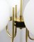 Mid-Century Brass and Opaline Glass Chandelier, Image 3