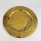 Danish Brass Coaster Dining Plates from Stelton, 1950s, Set of 6 4