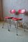 French Red Plastic Chairs, 1950s, Set of 2, Image 4