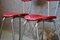 French Red Plastic Chairs, 1950s, Set of 2, Image 5