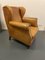 Large Vintage Sheep Leather Armchair 2