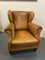 Large Vintage Sheep Leather Armchair 6