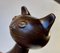 Skandinavische Katzenvase aus glasierter Keramik von Bjerre, 1970er 3