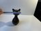 Scandinavian Glazed Ceramic Cat Vase by Bjerre, 1970s, Image 8