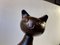 Scandinavian Glazed Ceramic Cat Vase by Bjerre, 1970s 5