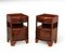 Art Deco Walnut and Macassar Bedside Cabinets, Set of 2, Image 1