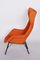 Mid-Century Orange Lounge Chairs, Former Czechoslovakia, 1960s, Set of 2 5