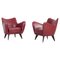 Italian Pearl Chairs by Guglielmo Veronesi for Isa Bergamo, 1950s, Set of 2 1