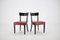 Red Leather Dining Chairs for UP, Czechoslovakia, Set of 4, 1950s, Image 5