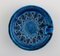Kleine Schale aus glasierter Keramik in Rimini-Blau von Aldo Londi für Bitossi, 1960er 3