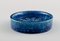 Kleine Schale aus glasierter Keramik in Rimini-Blau von Aldo Londi für Bitossi, 1960er 2