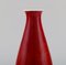 Vase en Porcelaine Rouge et Blanche par Thorkild Olsen pour Royal Copenhagen, 1920s 4