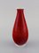 Red and White Porcelain Vase by Thorkild Olsen for Royal Copenhagen, 1920s 2