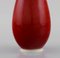 Red and White Porcelain Vase by Thorkild Olsen for Royal Copenhagen, 1920s 5