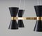 Mid-Century Swedish Brass and Metal Chandelier by Alf Svensson for Bergboms 8
