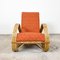 Vintage Rattan Lounge Chair Paul Frankl Style by Rohe Noordwolde, Image 6