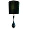 Green Hourglass Table Lamp from Val Saint Lambert, 1950s 1