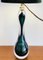 Green Hourglass Table Lamp from Val Saint Lambert, 1950s 4