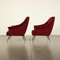 Set of Armchairs in Metal, Brass and Fabric, Italy, 1950s, Image 10