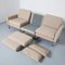 Beigefarbenes 3-Element Sofa im Knoll Parallel Bar Stil, 1960er 9