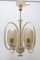 Art Deco Glass Pendant Chandelier, Bohemia, 1930s 5