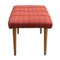 Mid-Century Upholstered Stool or Footrest, Czechoslovakia, 1960s 5